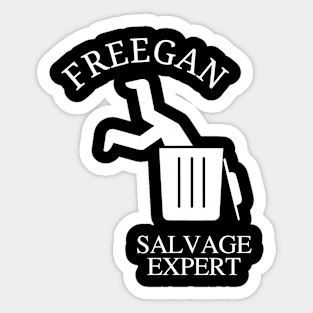 Freegan Salvage Expert Sticker